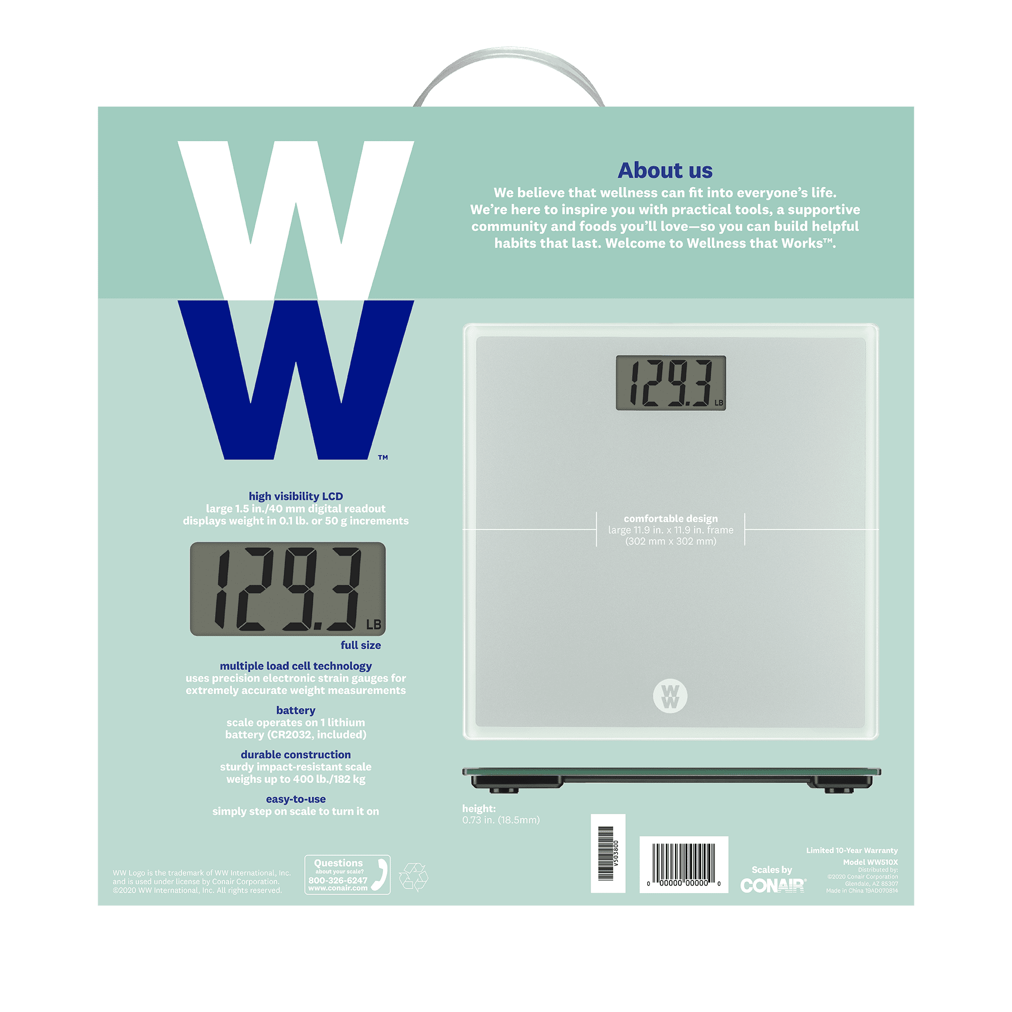 Conair Weight Watchers WW Precision Electric Scale — Beach Camera