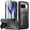 Black, variant on Poetic Revolution Case for Google Pixel 10/10 Pro 5G, Built-in Screen Protector Work with Fingerprint ID, Full Body Military Grade Rugged Shockproof Protective Cover Case with Kickstand, Black