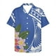 thumbnail image 3 of Camisas de playa tribales polinesias para hombre, camisetas hawaianas casuales de manga corta con botones y estampado 3D, camisetas de gran tamaño para hombre, 3 of 5