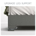 thumbnail image 6 of Einfach Queen Size Fabric Upholstered Bed Frame with Adjustable Headboard, No Box Spring Needed, Deep Grey, Low, 6 of 7