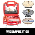 thumbnail image 3 of TOPEX 128 Piece Drill Bit Set HSS Titanium Drill & Screwdriver Bit Set with Case, 3 of 12