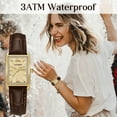 thumbnail image 2 of Bomieux Watches for Woman Dainty Elegant Womens Watches with Leather Strap Classic Vintage Retro Square Ladies Quartz Watches Gifts for Women, 2 of 8