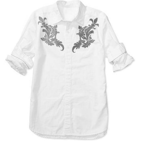 No Boundaries - Men's Long-Sleeve Button-Down Shirt