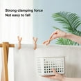 thumbnail image 6 of Qaailabf Plastic Clothes Clips | Multipurpose Strong Grip Laundry Pegs | Large Mouth 6cm Opening | 8 Pcs | Holds Towels, Socks, Food Bags | Durable Lightweight Design | 8.7x7.2cm | Multi-Color, 6 of 9
