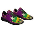 thumbnail image 6 of Louisiana Mardi Gras Masquerade Beads Mask Shoes Sneakers Black Size 10.5, 6 of 7