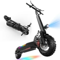 Electric Scooter Adults, 1200W Peak Motor, 30MPH Top Speed Electric Scooter with Seat, 45 Miles Range, 10" Off Road Tires Scooter, Dual Suspesnsion, Folding Commuting E Scooter for Adults