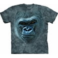thumbnail image 1 of SMILING GORILLA Medium Cotton Gorillas T-Shirt Blue Adult Men's Women's Short Sleeve T-Shirt, 1 of 3