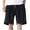 Black, variant on jsaierl Men's Summer Sports Five-point Shorts Breathable Loose Solid Color Pants Elastic Waist Drawstring Casual Shorts