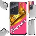 thumbnail image 1 of Compatible with Samsung Galaxy S21 Ultra 5G Hybrid Fusion Guard Phone Case Cover (Princess Crown), 1 of 1