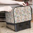 thumbnail image 7 of Yiaed Floral Print Two Slice Bread Machine Cover, Universal Size Kitchen Appliance Cover for Bread Machine,Bread Machine Cover, 7 of 7