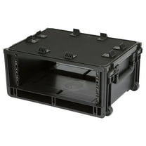 SKB Studio Flyer Rack Case 4U - Durable Injected Molded Mobile Studio Solution, Black