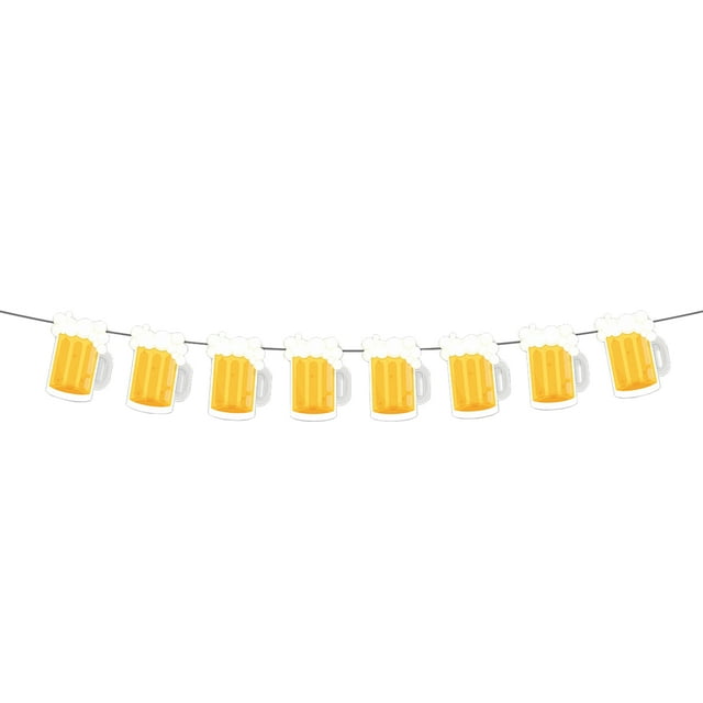 Goriertaly 1pcs Set 16.4ft Brown Yellow Paper Card Banner Decorations For Retirement Banner Decorations Decoration Banner Yellow 16.4ft