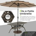 thumbnail image 6 of Gymax 59'' Patio Rectangle Dining Table Outdoor Cast Aluminum Table w/ Umbrella Hole, 6 of 10