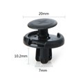 thumbnail image 2 of 100Pcs Car 7mm Hole Plastic Rivets Fastener Push Clip Black Auto Vehicle Door Trim Panel Retainer Fastener Clips For Suzuki Alto, 2 of 5