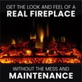 thumbnail image 3 of Cambridge Savona 59'' Electric Fireplace with Enhanced Log Insert | Multi-Color Flame | For Rooms up to 210 Sq.Ft | TV Stand | Remote | Mahogany Mantel | Adjustable Heat Settings, 3 of 10