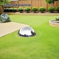 thumbnail image 3 of QUMIIRITY 4Pack Gazing Hemisphere Ball Silver Outdoor Reflective Sphere 90mm, 3 of 8