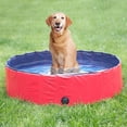 thumbnail image 1 of 80*20cm Collapsible Dog Pool In Dog Basin Dog Tub Pet Swimming Pool, Red, 1 of 5