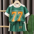 thumbnail image 2 of MEZZALL Boys Summer Outfit Sets O-Neck Short Sleeve T-Shirts With Shorts Two Piece Sportswear Soft Clothes Sets, 2 of 8