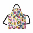thumbnail image 1 of HATIART Tablier de Bavoir Réglable pour les Femmes Hommes Filles Chef avec des Poches S Alphabet Lettres Nouveauté Tablier de Cuisine pour la Cuisson Cuisson Jardinage Toilettage pour Animaux de Compagnie Nettoyage, 1 of 1