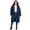 Navy, variant on Women's Plus Size Long Puffer Coat