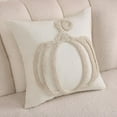 thumbnail image 2 of Tosleo Fall Decorative Throw Pillow Covers 18x18 inch Set of 2 Halloween Beige Single Pumpkin Embroidered Pillow Cases Thanksgiving Home Party Pumpkin Decor Pillowcases Square Cushion Covers, 2 of 9