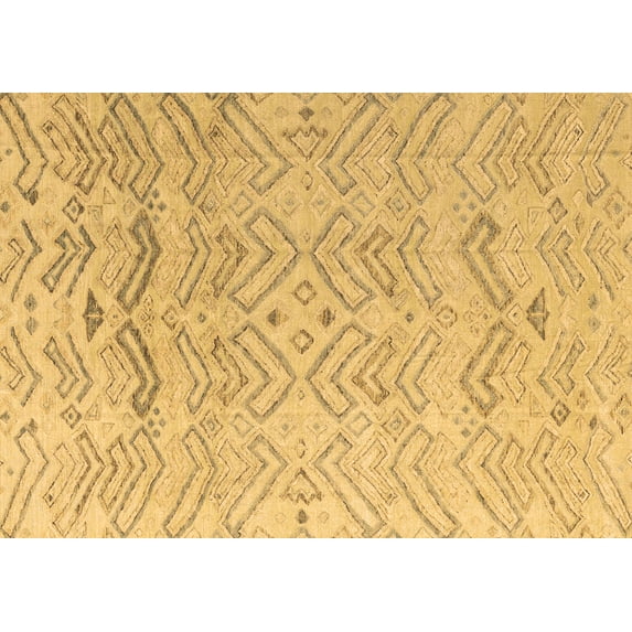 Ahgly Company Indoor Rectangle Solid Brown Modern Area Rugs, 2' x 5'