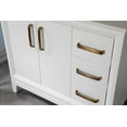 thumbnail image 5 of Adorn Vanity Fabia Collection White 36 inch Bathroom Vanity with Quartz Countertop and Undermount Ceramic Sink, 5 of 12