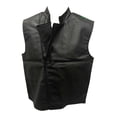 thumbnail image 5 of Rick Vaughn Black Faux Leather Vest, 5 of 5