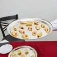thumbnail image 2 of TrueCraftware- Set of 2 Round 16” Serving Tray Stainless Steel with Narrow Rim- Display Tray Serving Platter for Parties Serve Appetizers Fruit & Desserts for Home Restaurant Buffet Banquet, 2 of 6