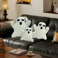 thumbnail image 4 of Ghost Throw Pillow - Halloween Ghost-Shaped Decorative Pillow, Soft Plush Spooky Cushion for Sofa, Bed, Outdoor Home Decor, and Anthropology Home Decor, 4 of 6