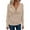 Beige., variant on Womens Long Sleeve Maternity Tops,Women's Maternity V Neck Long Sleeve Casual Shirt Style Loose Stretchy Versatile Everyday Pregnancy Tops