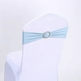 thumbnail image 4 of Stretch Chair Sashes and Bows for Wedding Decorations, Universal Elastic Spandex Chair Cover Bands with Rhinestone Buckle Bowknot, Banquet Party Ceremony Reception Chair Ties, 4 of 5