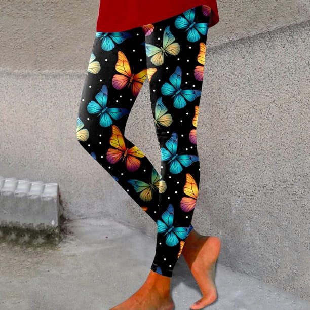 WILLBEST Leggings de Yoga Estampados para Mujer, de Cintura Alta, para Entrenamiento, Running, Deportes, Cómodos, Elásticos, control de Fitness, Ropa Deportiva Extra Grande