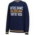 thumbnail image 2 of Unisex Uscape Apparel Navy Notre Dame Fighting Irish Renew Knit Vintage Retro Sweater, 2 of 3