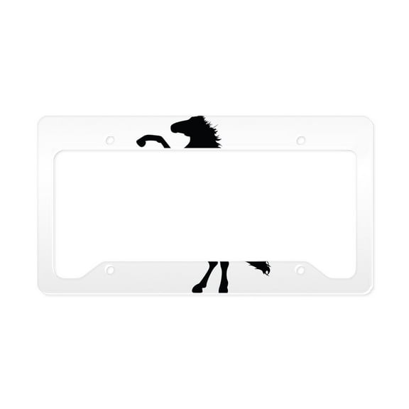 CafePress - Horse License Plate Holder - Aluminum License Plate Frame, License Tag Holder