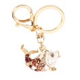 thumbnail image 2 of Goldfish Keychain Good Luck Exquisite Chinese Style Portable Zinc Alloy Cute Keychain for Purse Backpack Red, 2 of 11