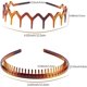 thumbnail image 2 of Pcs Plastic Tooth Hair Comb Headband, Comfort Wavy Toothed Hairband, Hard Headbands for Women Men Girls, 4 Styles, 2 of 5
