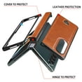 thumbnail image 4 of For Samsung Galxy Z Fold 3 5G Case Cover ,Shockproof Luxury Real Genuine Cowhide Leather Case，Stand Holder Silm Case Cover, 4 of 5