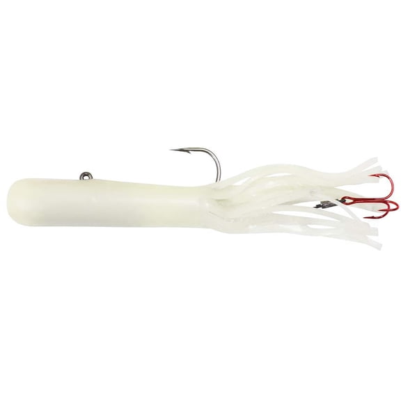 Northland Fishing Tackle Level-Head Predator Tube, 1/card, 3/4oz, 3/0 HK - White