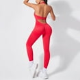 thumbnail image 5 of Women's Fitness Quick Dry Jumpsuit - High Waist, Lift, Adjustable Straps, Nylon Spandex, Suitable for Yoga/Sport, S-L, 5 of 7