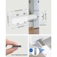 thumbnail image 2 of Push to Open 4 Pieces Push Open Magnetic Cupboard Door Closer Closet for Cabinet Drawer Magnetic Latch System Latch Push Door Damper for Cupboard Door, 2 of 4
