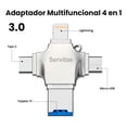 thumbnail image 4 of Memoria 2tb Lightning Android Pc Usb-c Ios Microusb 2 Tera, 4 of 6