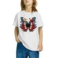 thumbnail image 2 of GERsome Kids American Flag Shirts Toddler Boys Girls 4th of July T-Shirts Summer Patriotic Tee Tops Independence Day Short Sleeve, 7-8 Years, 2 of 4