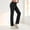 Black, variant on iHPH7 Womens High Waist Yoga Pants Stretchy Casual Trousers Straight Leg Pull On Side Pockets Women's Activewear Black L