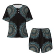 thumbnail image 4 of Lsque Mandala Women's Short-Sleeved Pajama Set - 2 Piece Soft and Lightweight Sleepwear Set-3X-Large, 4 of 9