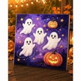 thumbnail image 2 of Halloween Diamond Art Kits For Adults Clearance, DIY Pearl Diamond Art, Hanging Ornament For Halloween Front Door Decor, DIY Fall Home Decor Wall Art, Halloween DIY Gift (D), 2 of 8