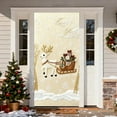 thumbnail image 4 of TanSiDing 1pcs Merry Christmas Door Banner Christmas Front Door Cover with Snowflakes and tree for Xmas Winter Seasonal Holiday Party Porch Wall Hanging New Year Entryway Decoration 35.43*70.87in, 4 of 6