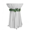 thumbnail image 4 of YOUR CHAIR COVERS - 132 Inch Round Premium Polyester Tablecloth - White, Linen Table Cloth for Standard Round Tables, 4 of 4