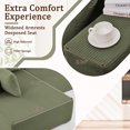 thumbnail image 7 of Korser Sectional Sofa with L-Shape Chaise Modern Modular Cloud Couch with Deep Seating Upholstered Sofa for Living Room Bedroom, No Assembly Required,Green, 7 of 7