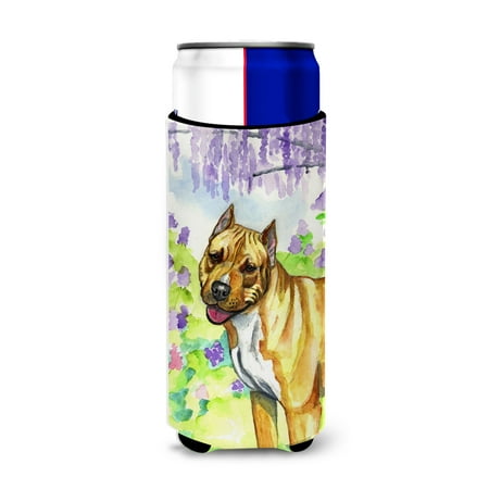 

Caroline s Treasures 7093MUK Pit Bull Ultra Hugger for slim cans Slim Can multicolor
